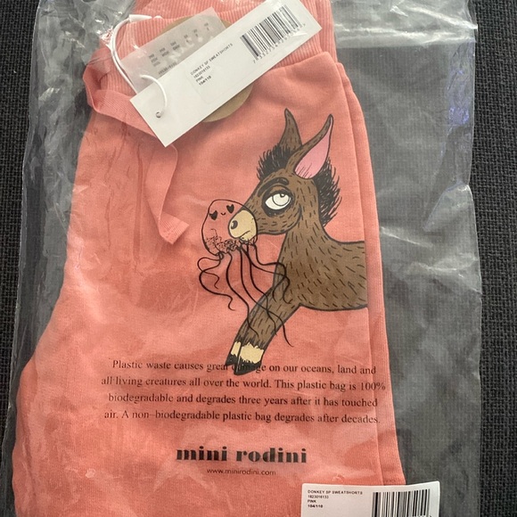 Mini Rodini Donkey SP Sweatshorts NWT - Picture 4 of 5